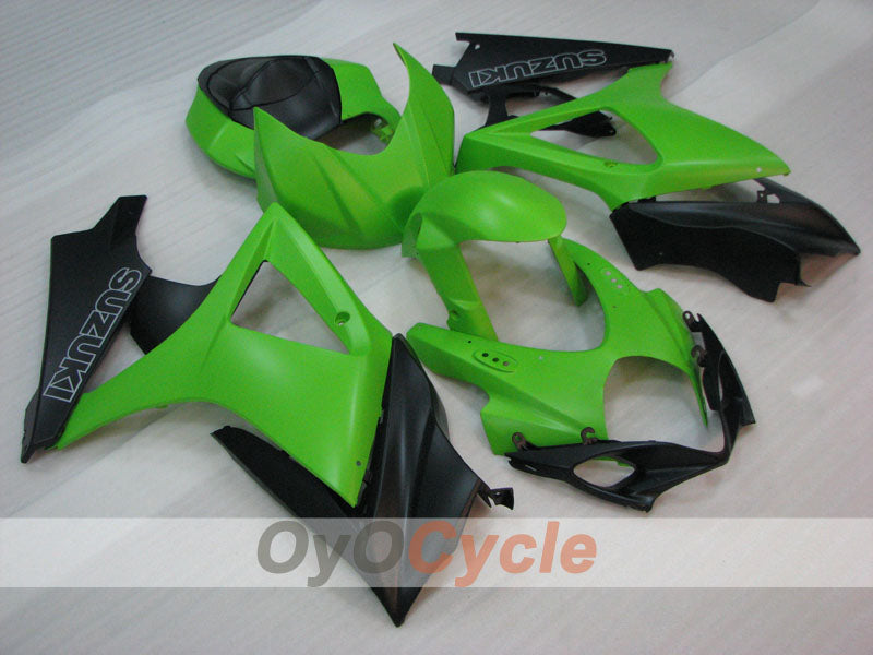 Kit de carénage à injection pour GSX R1000 07-08 - Vert, Noir, Mat - Style usine #OYO87905529 Image principale du produit
