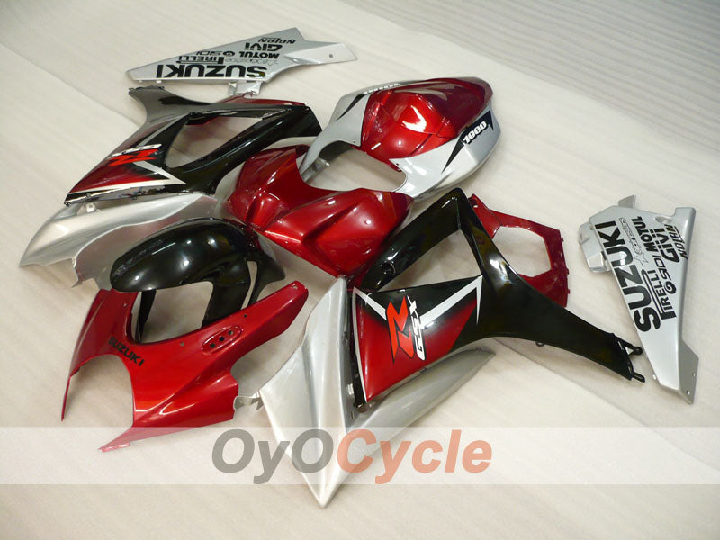 Kit de carénage à injection pour GSX R1000 07-08 - Rouge, Noir, Gris - MOTUL #OYO87905532