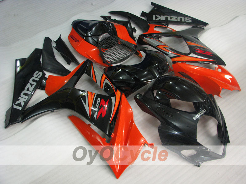 Kit de carénage à injection pour GSX R1000 07-08 - Orange, Noir - Style usine #OYO87905534