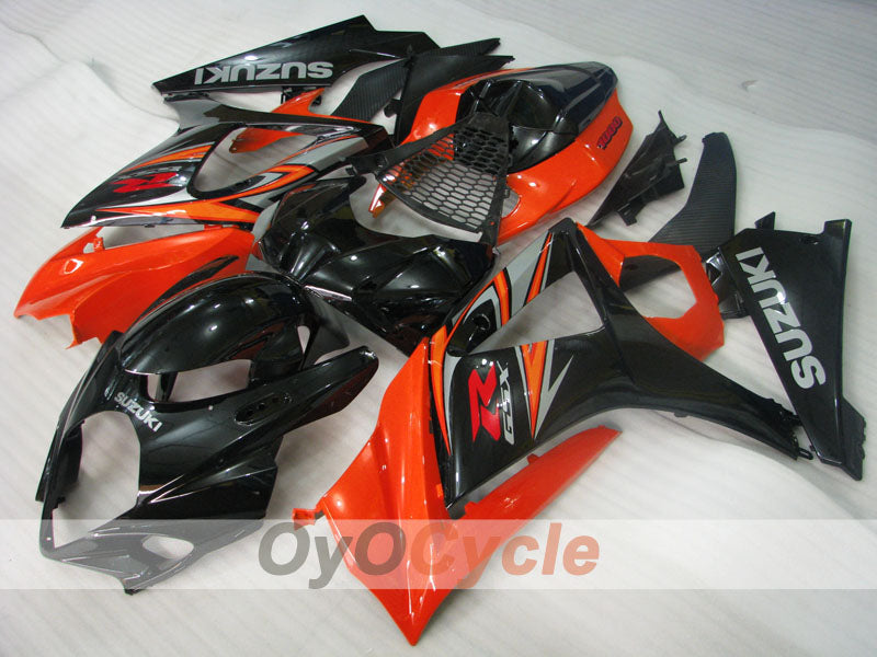 Kit de carénage à injection pour GSX R1000 07-08 - Orange, Noir - Style usine #OYO87905534