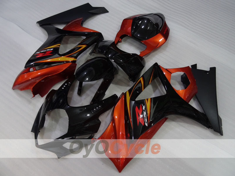 Kit de carénage à injection pour GSX R1000 07-08 - Orange, Noir - Style usine #OYO87905535
