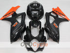 Kit de carénage à injection pour GSX R1000 07-08 - Orange, Noir, Mat - Style usine #OYO87905536