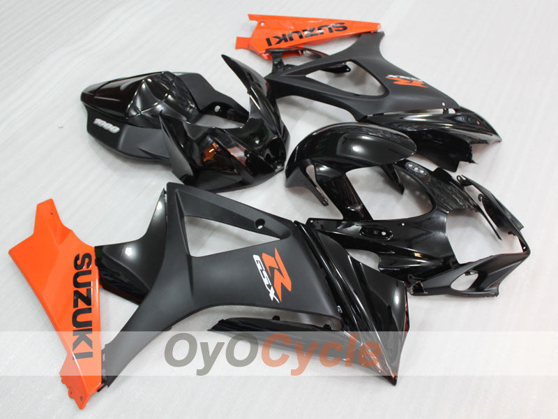 Kit de carénage à injection pour GSX R1000 07-08 - Orange, Noir, Mat - Style usine #OYO87905536