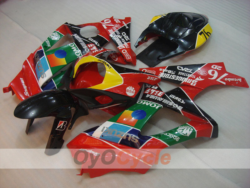 Kit de carénage à injection pour GSX R1000 07-08 - Rouge, Noir - JOMO #OYO87905538 Image secondaire du produit