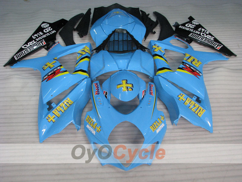 Kit de carénages injectés pour GSX R1000 07-08 - Bleu, noir - Rizla+ #OYO87905541 Image secondaire du produit