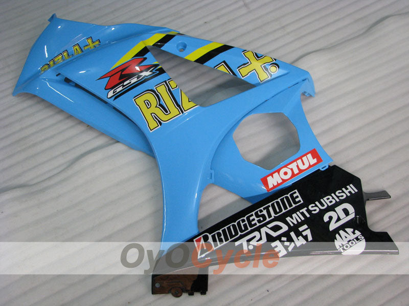 Kit de carénages injectés pour GSX R1000 07-08 - Bleu, noir - Rizla+ #OYO87905541