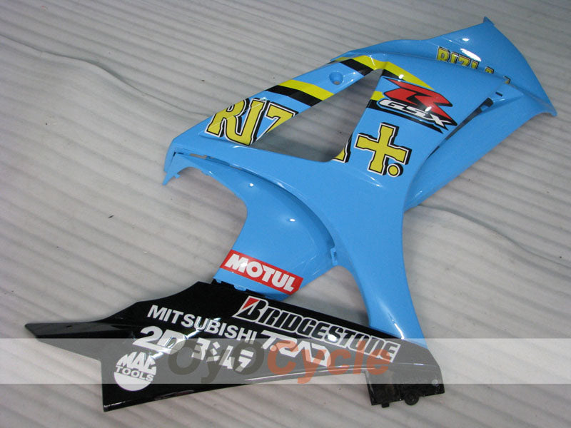 Kit de carénages injectés pour GSX R1000 07-08 - Bleu, noir - Rizla+ #OYO87905541