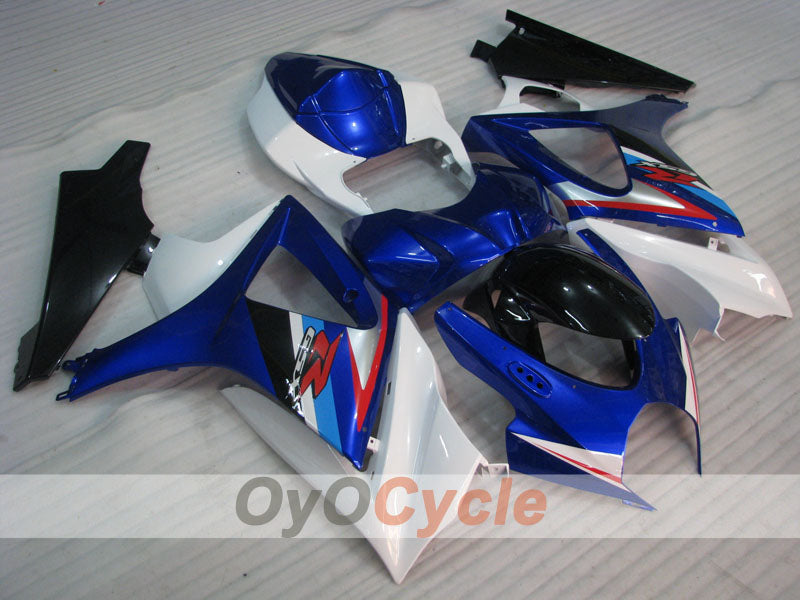 Kit de carénages injectés pour GSX R1000 07-08 - Bleu, blanc - Style d'usine #OYO87905543 Image secondaire du produit