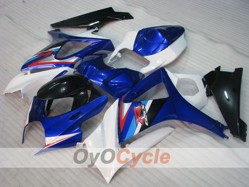 Kit de carénages injectés pour GSX R1000 07-08 - Bleu, blanc - Style d'usine #OYO87905543 Image principale du produit