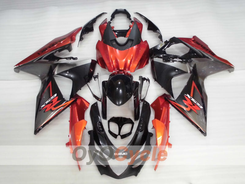 Kit de carénages injectés pour GSX R1000 09-16 - Orange, noir - Style d'usine #OYO87905545 Image secondaire du produit