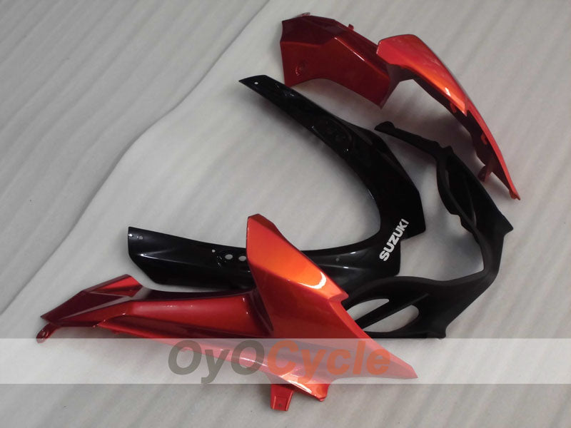 Kit de carénages injectés pour GSX R1000 09-16 - Orange, noir - Style d'usine #OYO87905545