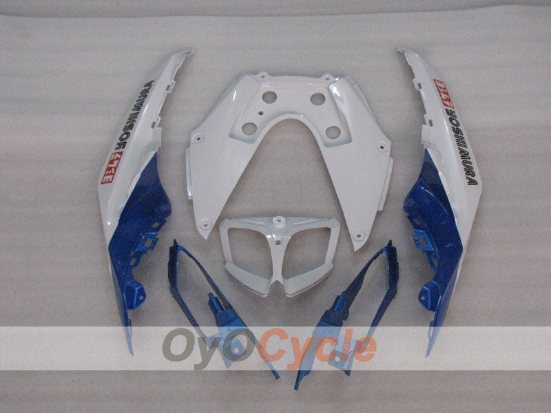 Kit de carénages injectés pour GSX R1000 09-16 - Bleu, blanc - DUNLOP, MOTUL #OYO87905548