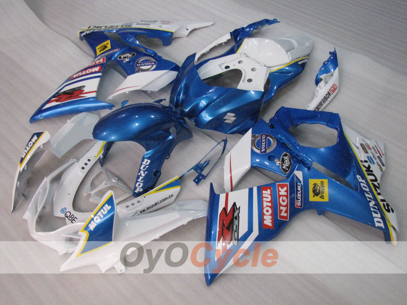 Kit de carénages injectés pour GSX R1000 09-16 - Bleu, blanc - DUNLOP, MOTUL #OYO87905548 Image secondaire du produit