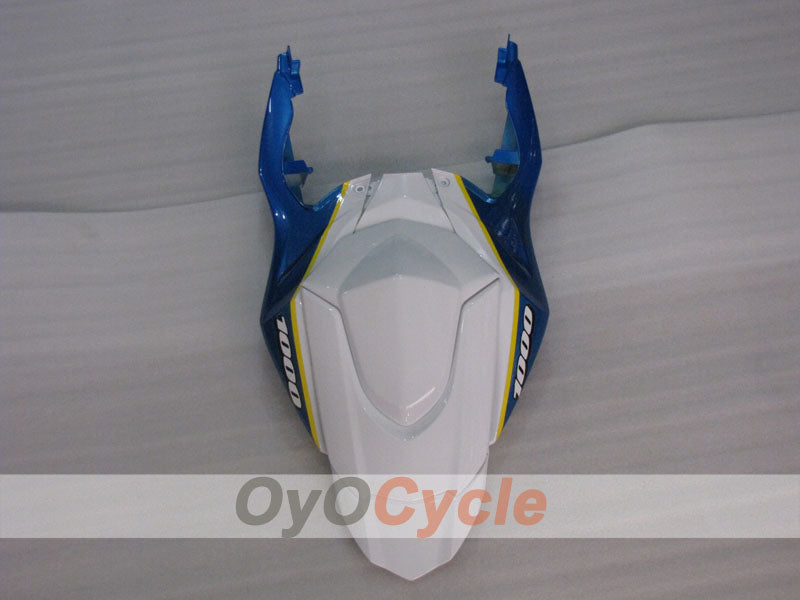 Kit de carénages injectés pour GSX R1000 09-16 - Bleu, blanc - DUNLOP, MOTUL #OYO87905548