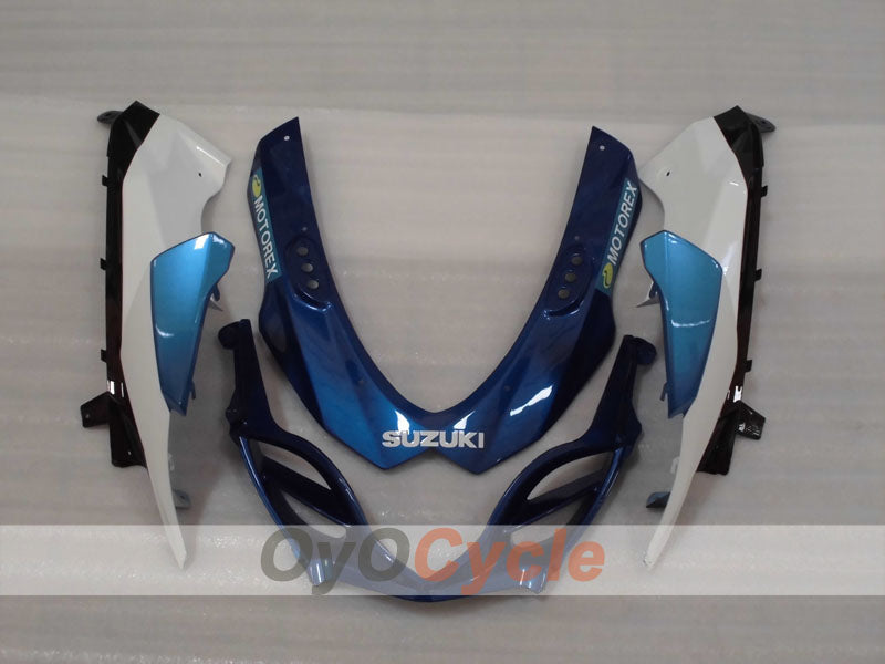 Kit de carénages injectés pour GSX R1000 09-16 - Bleu, blanc, noir - Rockstar #OYO87905550