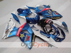 Kit de carénages injectés pour GSX R1000 09-16 - Bleu, blanc, noir - Rockstar #OYO87905550