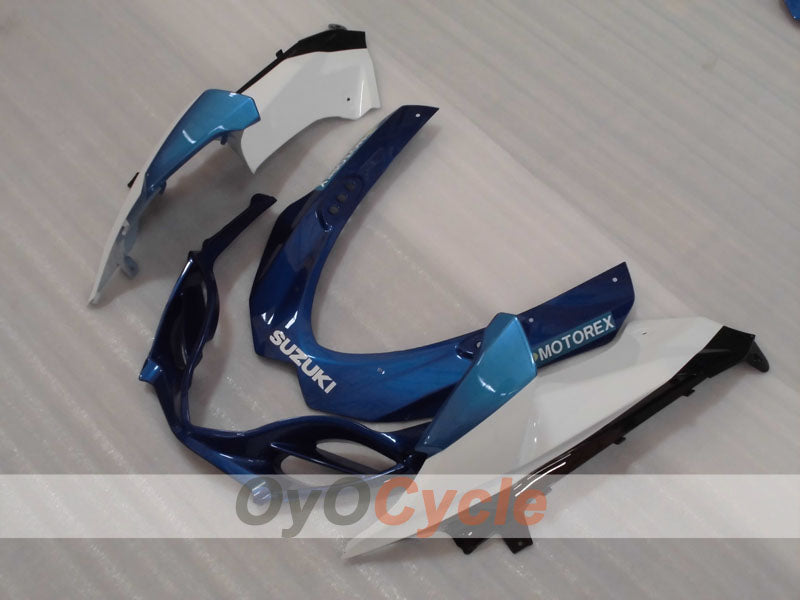 Kit de carénages injectés pour GSX R1000 09-16 - Bleu, blanc, noir - Rockstar #OYO87905550