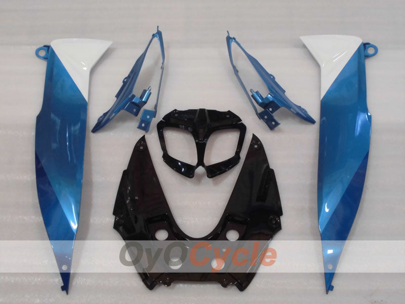 Kit de carénages injectés pour GSX R1000 09-16 - Bleu, blanc, noir - Rockstar #OYO87905550