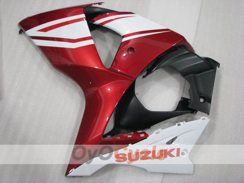 Kit de carénages injectés pour GSX R1000 09-16 - Rouge, blanc - Style d'usine #OYO87905552