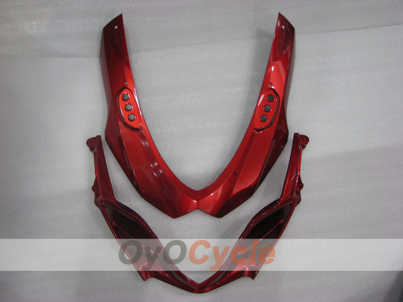 Kit de carénages injectés pour GSX R1000 09-16 - Rouge, blanc - Style d'usine #OYO87905552