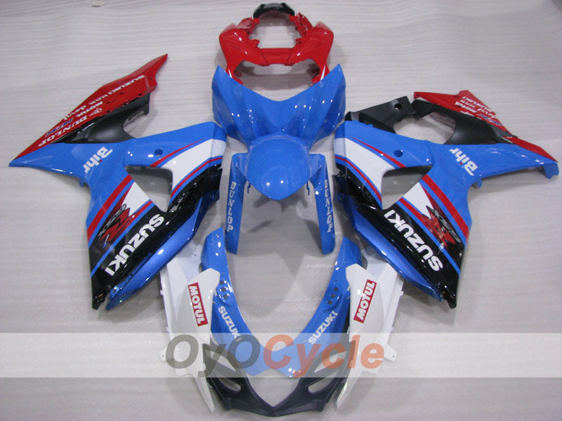 Kit de carénages à injection pour GSX R1000 09-16 - Rouge, bleu, noir - DUNLOP #OYO87905554