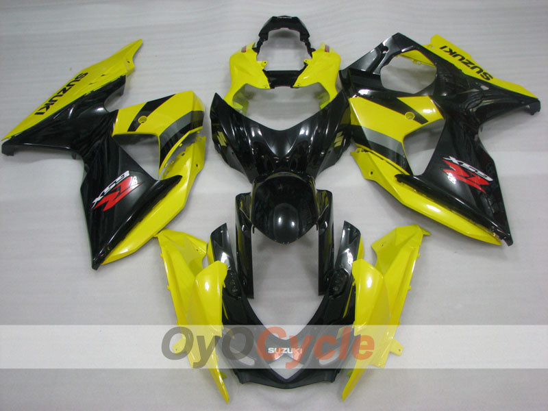 Kit de carénages à injection pour GSX R1000 09-16 - Jaune, noir - Style d'origine #OYO87905555