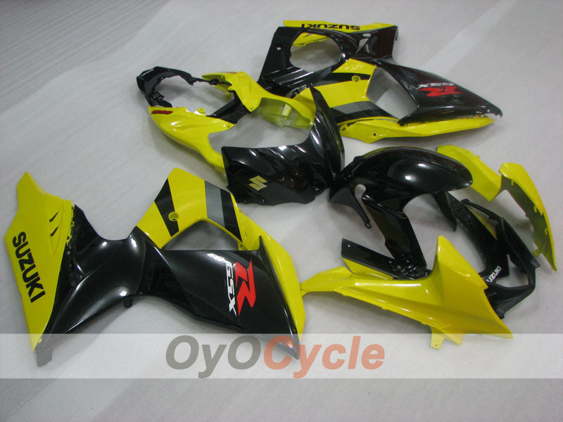 Kit de carénages à injection pour GSX R1000 09-16 - Jaune, noir - Style d'origine #OYO87905555