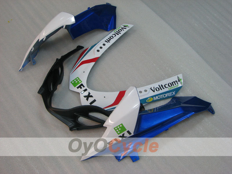 Kit de carénages à injection pour GSX R1000 09-16 - Bleu, blanc - FIXI #OYO87905559