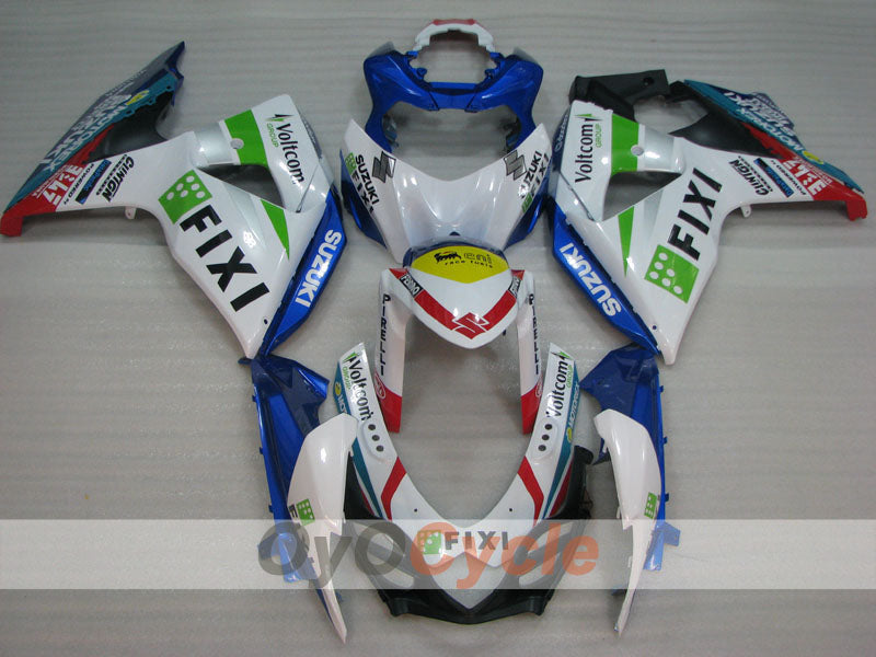 Kit de carénages à injection pour GSX R1000 09-16 - Bleu, blanc - FIXI #OYO87905559