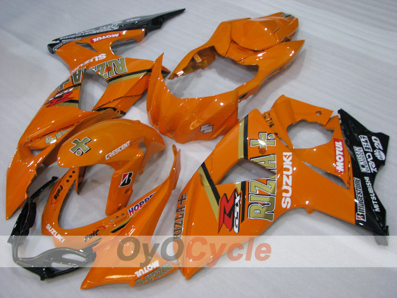 Kit de carénages à injection pour GSX R1000 09-16 - Orange - Rizla+ #OYO87905561