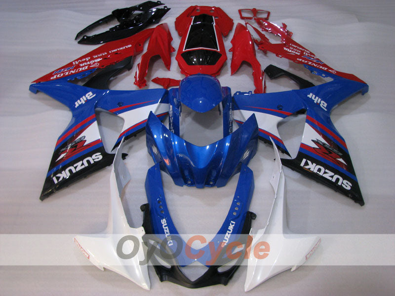 Kit de carénages à injection pour GSX R1000 09-16 - Rouge, bleu - DUNLOP #OYO87905562 Image principale du produit
