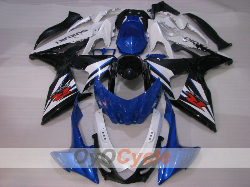 Kit de carénages à injection pour GSX R1000 09-16 - Bleu, blanc, noir - Style d'origine #OYO87905563