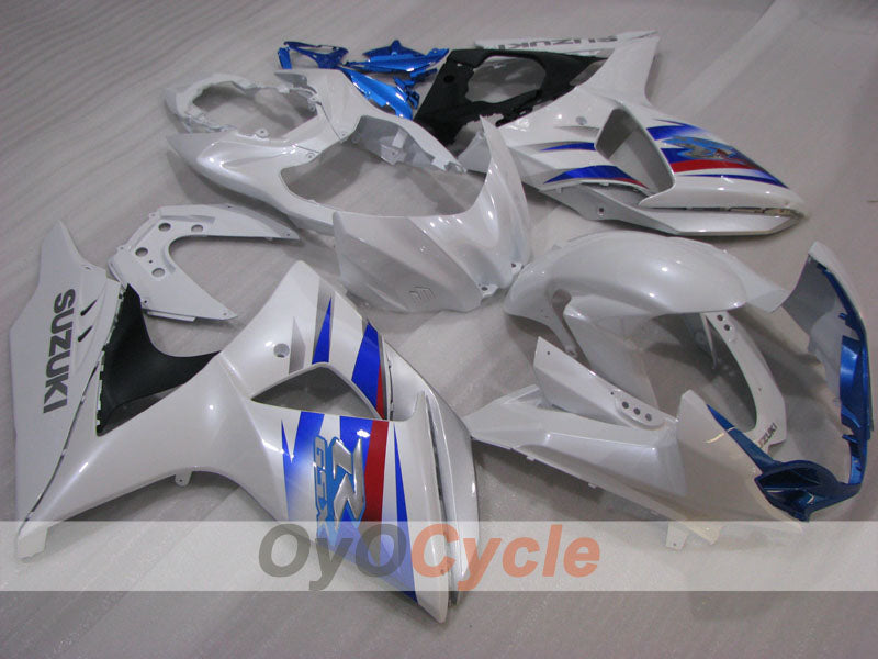 Kit de carénages à injection pour GSX R1000 09-16 - Bleu, blanc, noir - Style d'origine #OYO87905564 Image principale du produit