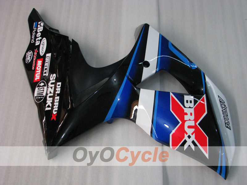 Kit de carénage à injection pour GSX R1000 09-16 - Blanc, Noir - Dark Dog #OYO87905565