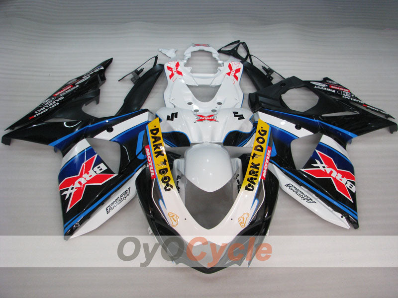 Kit de carénage à injection pour GSX R1000 09-16 - Blanc, Noir - Dark Dog #OYO87905565