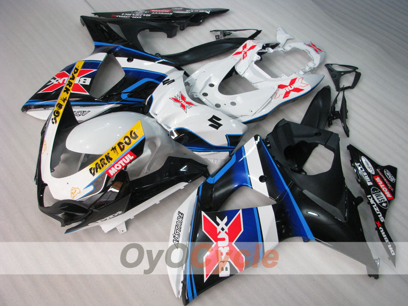 Kit de carénage à injection pour GSX R1000 09-16 - Blanc, Noir - Dark Dog #OYO87905565