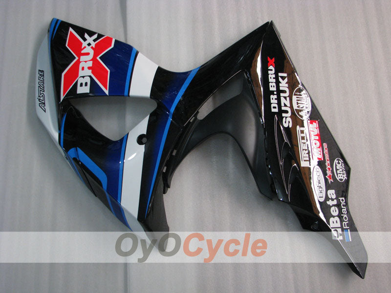 Kit de carénage à injection pour GSX R1000 09-16 - Blanc, Noir - Dark Dog #OYO87905565