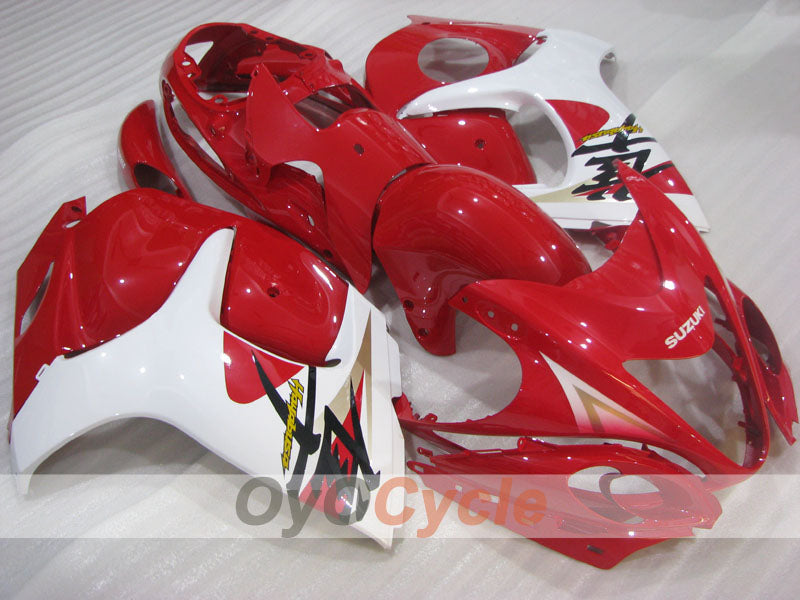 Kit de carénage à injection pour GSXR1300 Hayabusa 08-20 - Rouge, Blanc - Style d'origine #OYO87905570 Image principale du produit