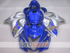 Kit de carénage à injection pour GSXR1300 Hayabusa 08-20 - Bleu, Argent - Style d'origine #OYO87905573