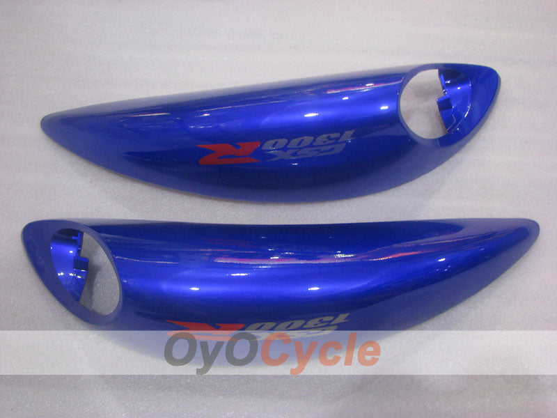 Kit de carénage à injection pour GSXR1300 Hayabusa 08-20 - Bleu, Argent - Style d'origine #OYO87905573