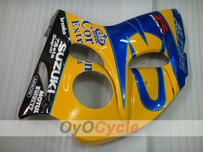 Kit de carénage à injection pour GSXR1300 Hayabusa 08-20 - Jaune, Bleu - Corona #OYO87905574
