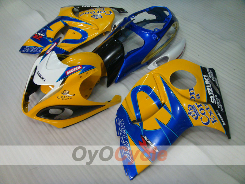 Kit de carénage à injection pour GSXR1300 Hayabusa 08-20 - Jaune, Bleu - Corona #OYO87905574