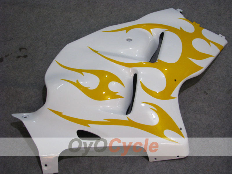 Kit de carénage à injection pour GSXR1300 Hayabusa 08-20 - Jaune, Blanc - Style d'origine, Personnalisable #OYO87905575