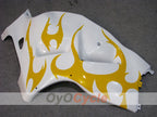 Kit de carénage à injection pour GSXR1300 Hayabusa 08-20 - Jaune, Blanc - Style d'origine, Personnalisable #OYO87905575