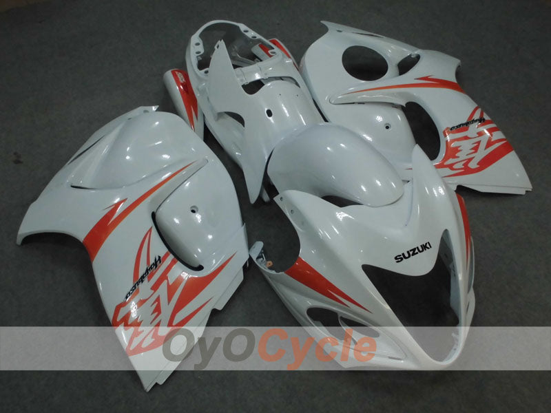 Kit de carénage à injection pour GSXR1300 Hayabusa 08-20 - Rouge, Blanc - Style d'origine #OYO87905577 Image principale du produit