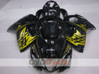 Kit de carénage injecté pour GSXR1300 Hayabusa 08-20 - Noir, doré - Style d'origine #OYO87905583
