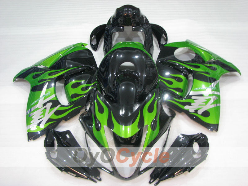 Kit de carénage injecté pour GSXR1300 Hayabusa 08-20 - Vert, noir - Flamme #OYO87905584 Image secondaire du produit