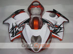 Kit de carénage à injection pour GSXR1300 Hayabusa 99-07 - Orange, blanc - Style d’origine #OYO87905592