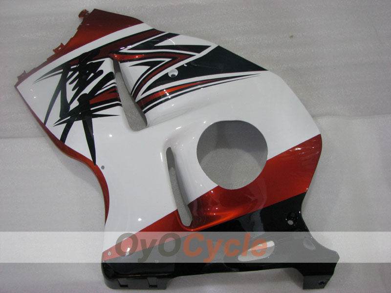 Kit de carénage à injection pour GSXR1300 Hayabusa 99-07 - Orange, blanc - Style d’origine #OYO87905592