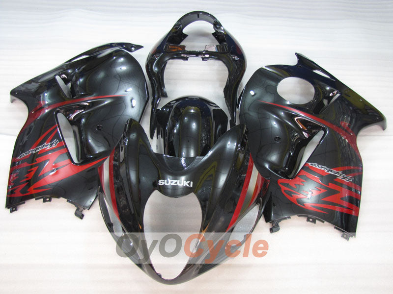 Kit de carénage à injection pour GSXR1300 Hayabusa 99-07 - Noir - Style d’origine #OYO87905595